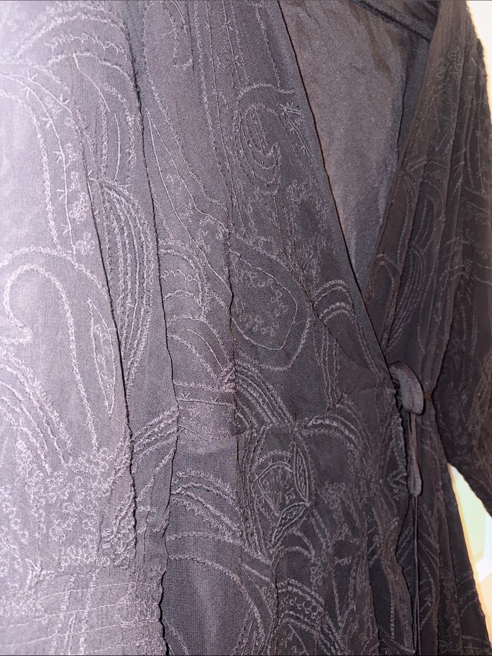 All Saints Black Wrap Midi Dress with Smocked Sleeves- Accepting Offers! - Picture 4 of 7